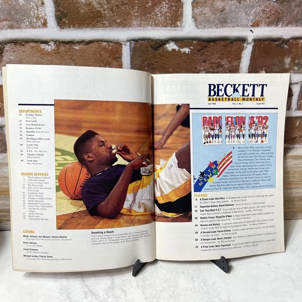 Beckett Basketball Monthly Jul 1992 Issue #24 USA Basketball Cover